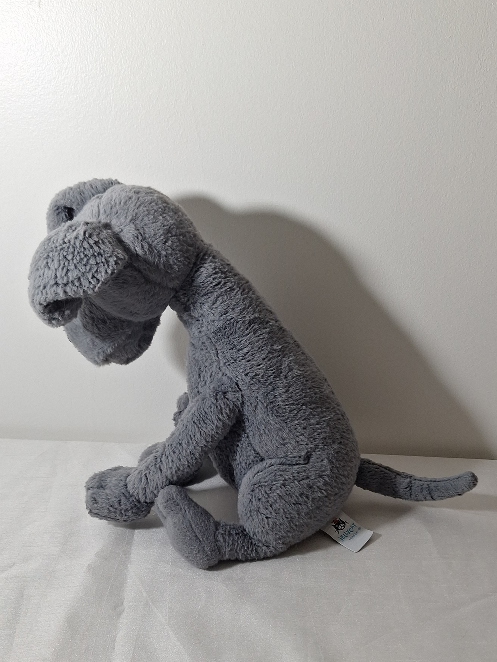 Jellycat Gray Plush Dog Toy - Soft Hug Puppy